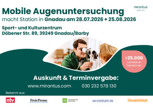 Miranthus Health Prospekt - Mirantus Augenuntersuchung Barby