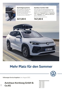 Autohaus Kornkoog Prospekt - Mehr Platz für den Sommer