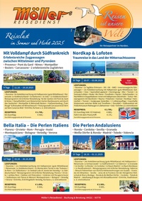 Möller´s Reisedienst Prospekt - Reiselust im Sommer und Herbst