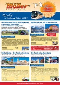 Möller´s Reisedienst Prospekt - Reiselust im Herbst und Winter