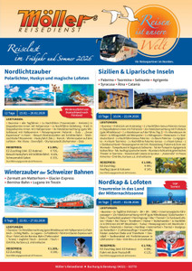 Möller´s Reisedienst Prospekt - Reiselust im Frühjahr und Sommer