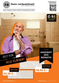 F+B Fliesen- und Baustoffmarkt Prospekt - Angebote ab 06.09.