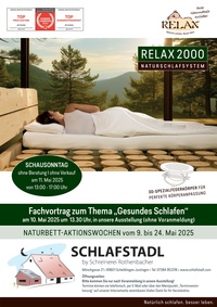 Schreinerei Rothenbacher Prospekt - 2025/19 | Rothenbacher Schreinerei gesundes Schlafen