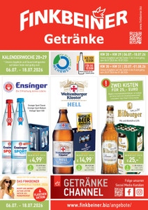 Finkbeiner Prospekt - 2026/28 | Finkbeiner Getränke Juli