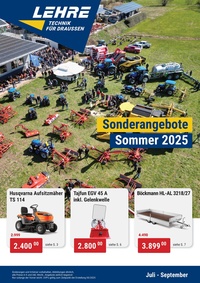 Lehre Landtechnik Prospekt - Sonderangebote Sommer 2025