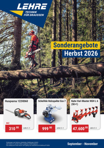 Lehre Landtechnik Prospekt - Sonderangebote Herbst 2026