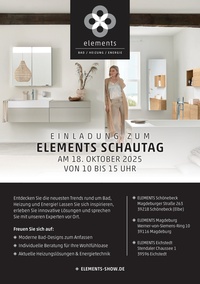 elements Prospekt - Elements Schautag