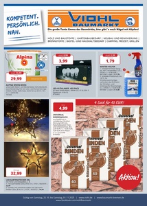 Viohl Baumarkt Prospekt - Angebote ab 24.10.