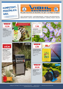 Viohl Baumarkt Prospekt - Angebote ab 31.07.