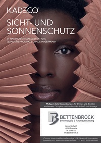 Bettenbrock Prospekt - Sicht- und Sonnenschutz