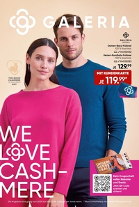 GALERIA Karstadt Kaufhof Prospekt - We Love Cashmere