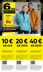 GALERIA Karstadt Kaufhof Prospekt - 6 Tage Rennen