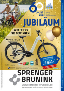 Zweiradhaus Sprenger+Brünink Prospekt - 60 Jahre Jubiläum