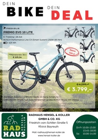 Radhaus Hensel & Koller Prospekt - Dein Bike Dein Deal