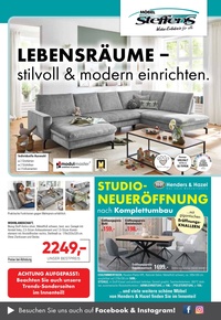 Möbel Steffens Prospekt - Lebensräume