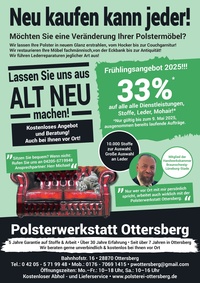 Polsterwerkstatt Ottersberg Prospekt - Angebote ab 25.04.