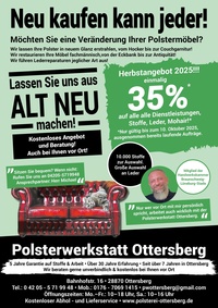 Polsterwerkstatt Ottersberg Prospekt - Angebote ab 26.09.