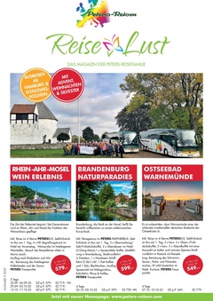 Peters-Reisen Prospekt - Reise Lust