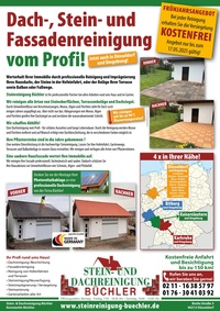 Stein- & Fassadenreinigung Prospekt - Steinreinigung Buechler