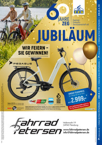 Fahrrad Petersen Prospekt - 60 Jahre ZEG