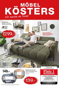Möbel Kösters Prospekt - Wir machen die Preise
