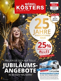 Möbel Kösters Prospekt - Jubiläumsangebote