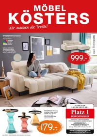 Möbel Kösters Prospekt - Wir machen die Preise