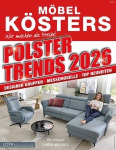 Möbel Kösters Prospekt - Polster Trends 2026