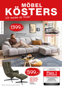 Möbel Kösters Prospekt - Wir machen die Preise