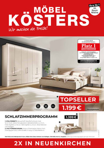 Möbel Kösters Prospekt - Schlafzimmerprogramm