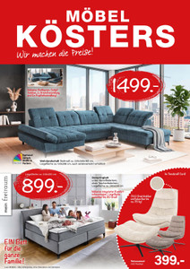 Möbel Kösters Prospekt - Möbel Kösters Wir machen die Preise