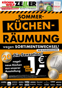 Wohnkauf Zeller Prospekt - 1 Euro Küche