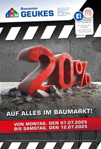 Baucenter Geukes Prospekt - Angebote ab 07.07.