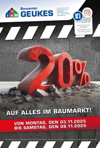 Baucenter Geukes Prospekt - Angebote ab 03.11.