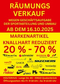 Schuhe & Sport Holterhus Prospekt - Angebote ab 18.10.