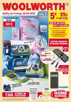 Woolworth Prospekt - Angebote ab 08.08 Schule V3