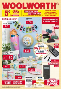 Woolworth Prospekt - Angebote ab 11.08 Schule V4