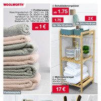 Woolworth Prospekt - Handtücher
