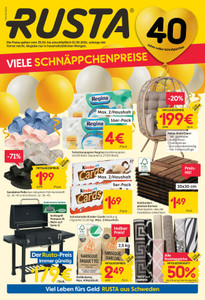 Rusta Prospekt - Viele Schnäppchenpreise