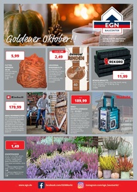 EGN Bauzentrum Werdau Prospekt - Goldener Oktober