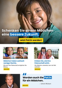 Plan International Prospekt - Motiv B = Bessere Zukunft