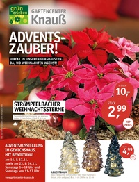 Gartencenter Knauß Prospekt - Adventszauber!