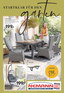 Nemann Möbel Prospekt - Startklar für den Garten