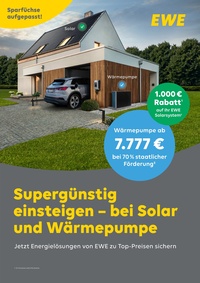 EWE Prospekt - Solar und Wärmepumpe