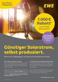 EWE Prospekt - Günstiger Solarstrom