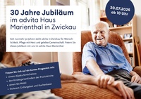 Krankenpflegedienst Prospekt - 30 Jahre Jubiläum im advita Haus Marienthal in Zwickau