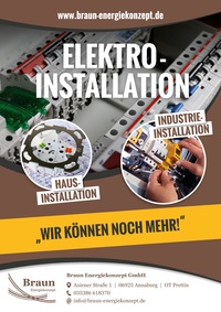 Braun Energiekonzept Prospekt - Elektroinstallation - Wir können noch mehr!