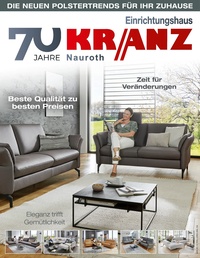Einrichtungshaus Kranz Prospekt - Neue Polstertrends für Ihr Zuhause