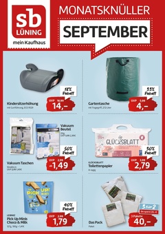 sb Lüning Prospekt - Monatsknüller September 2025