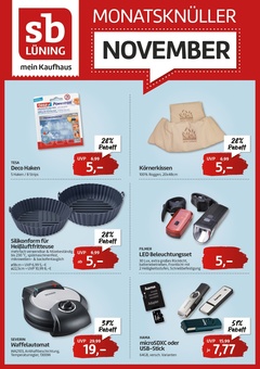 sb Lüning Prospekt - Monatsknüller November 2025 - Seite 1